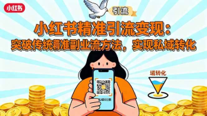小红书精准引流变现系列教程:掌握精准引流方法,实现私域25转化-欢迎访问本站